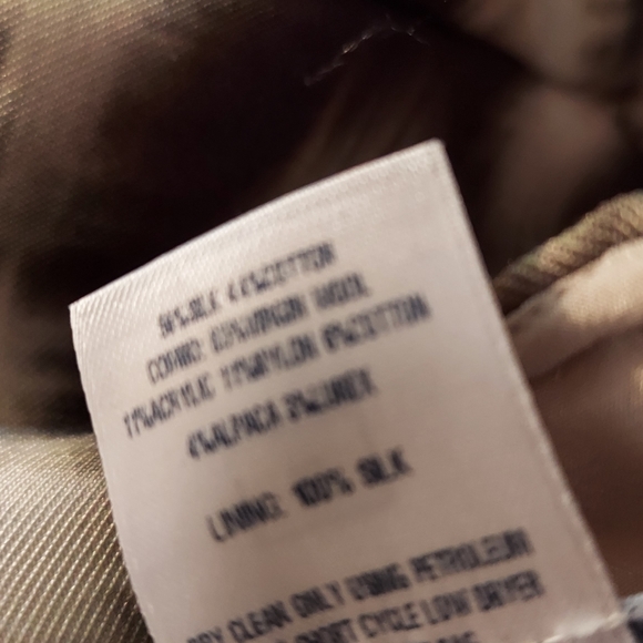 *$4,300 OSCAR DE LA RENTA GOLDEN BROWN SILK WOOL EXC BEAD EMBROI RUNWAY DRESS 10 - Picture 11 of 16